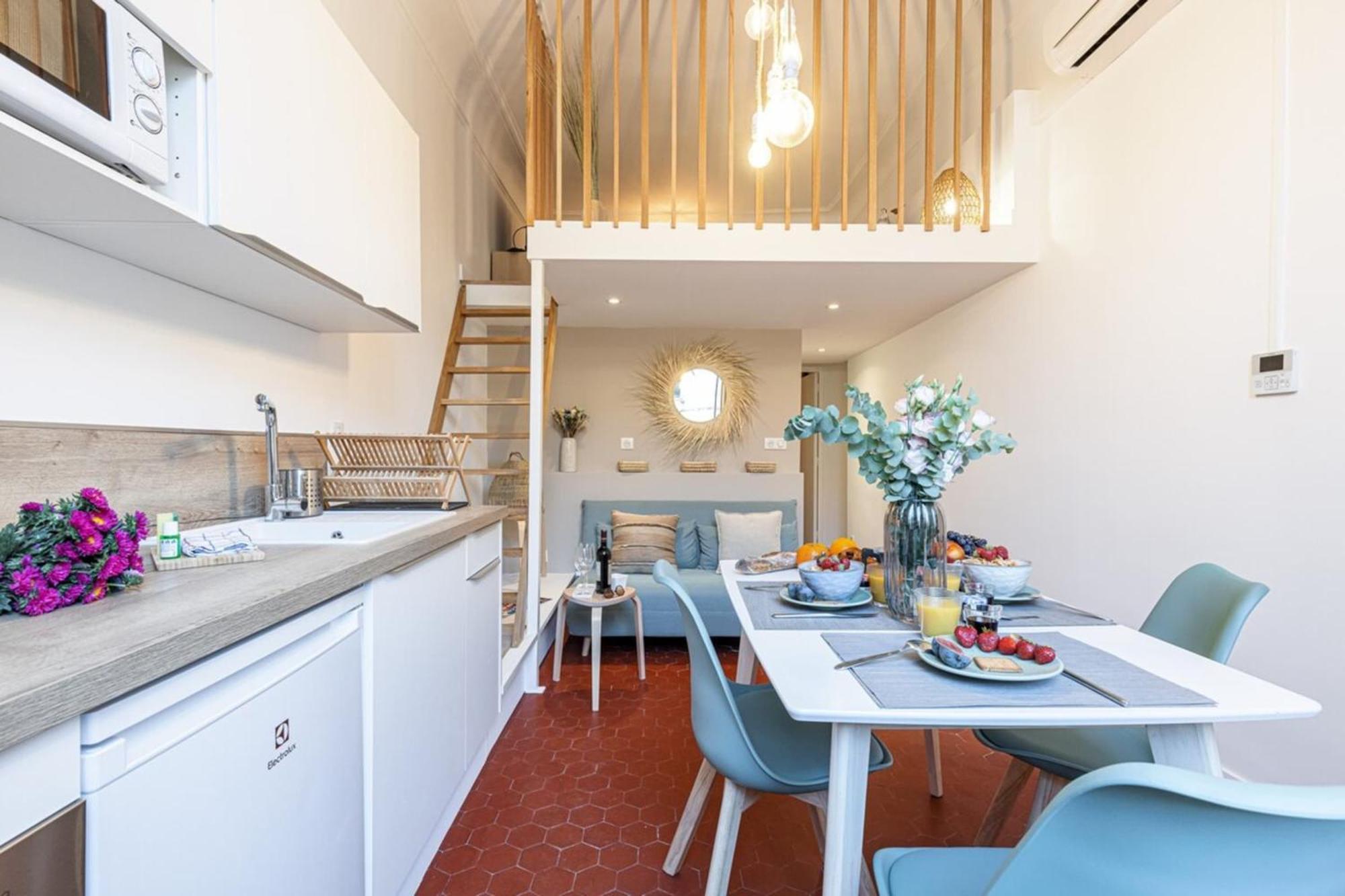 Appartement Prefecture 15 - Old Town Duplex 2 Doubles Beds à Nice Extérieur photo